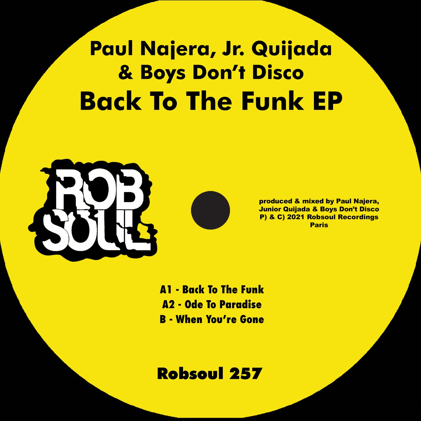 Paul Najera, Jr. Quijada, Boys Don’t Disco – Back To The Funk EP [RB257]